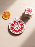 3D Printed Christmas Ornament - Snowflake Shape - Fluorescent Material - 7cm - Festive Home Decor - New Arrival - Cozy and Elegant